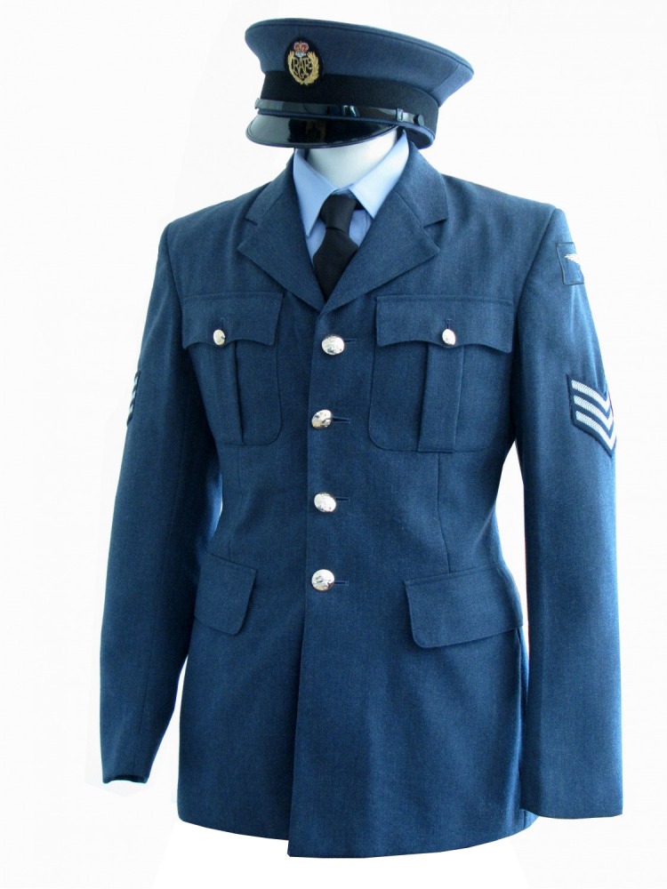 Men's 1940s Wartime RAF Uniform Jacket Chest 36" Image